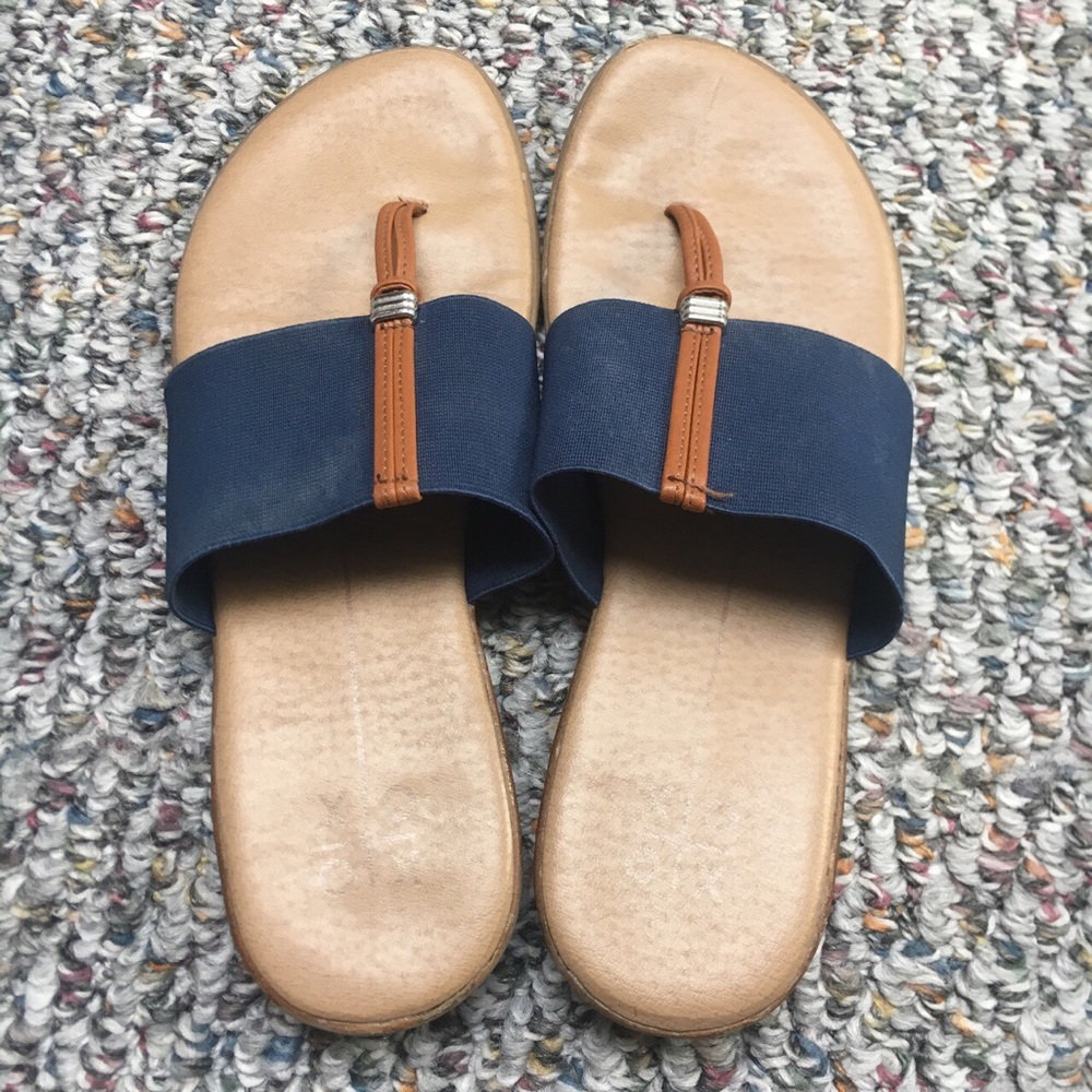 navy blue sandals